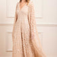 Clover Cape Sleeve Ankle Gown