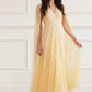 Clover Cape Sleeve Ankle Gown