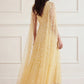 Clover Cape Sleeve Ankle Gown