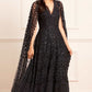 Clover Cape Sleeve Ankle Gown