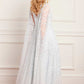 Clover Cape Sleeve Ankle Gown