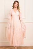 Clover Cape Sleeve Ankle Gown