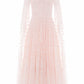 Clover Cape Sleeve Ankle Gown