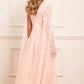 Clover Cape Sleeve Ankle Gown