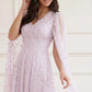 Clover Cape Sleeve Ankle Gown