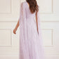 Clover Cape Sleeve Ankle Gown