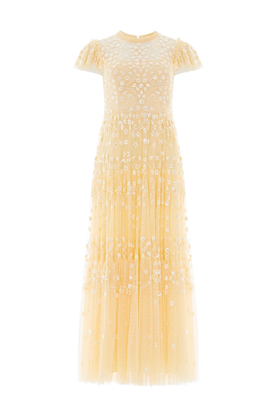 Clover Short Sleeve Ankle Gown