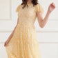 Clover Short Sleeve Ankle Gown