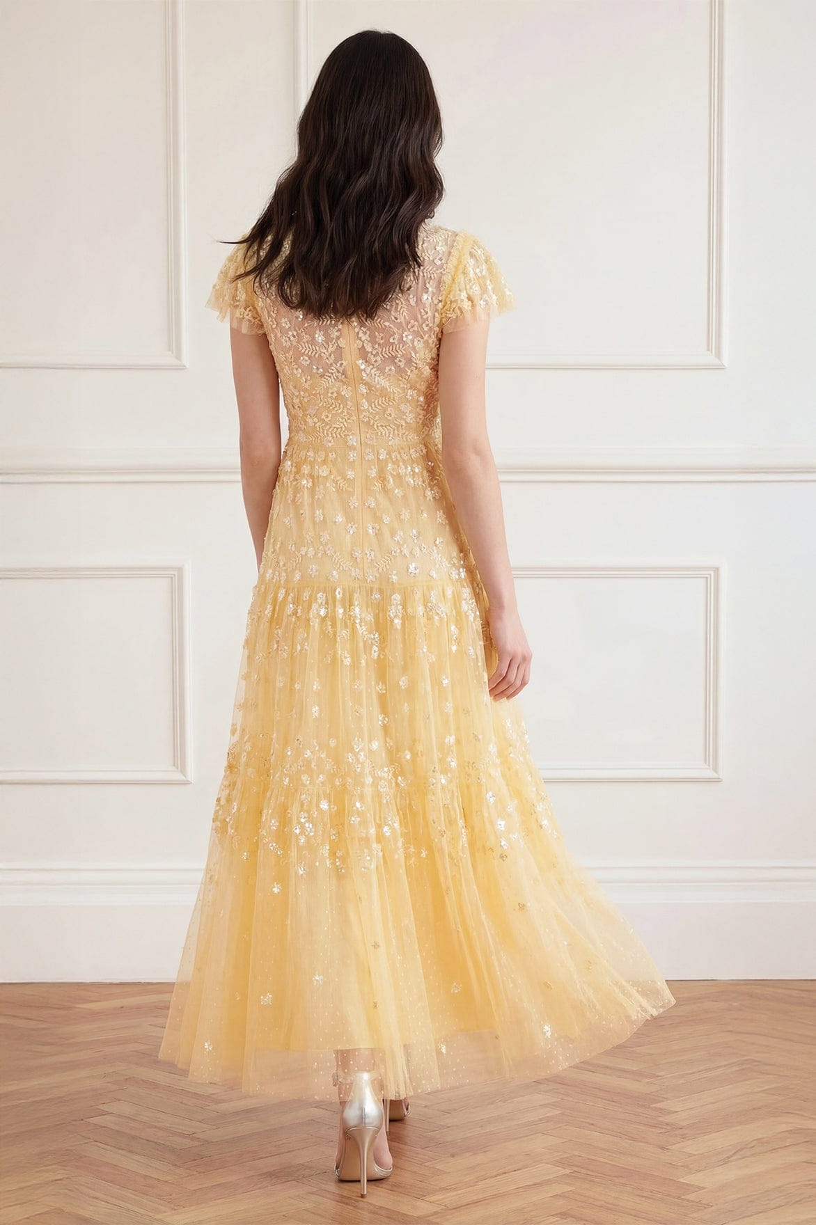 Clover Short Sleeve Ankle Gown