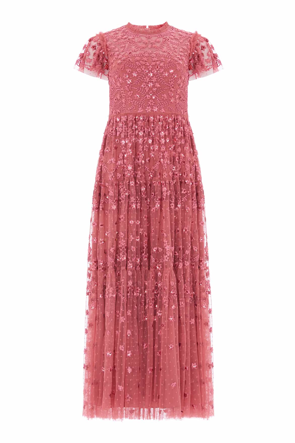 Clover Short Sleeve Ankle Gown