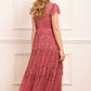 Clover Short Sleeve Ankle Gown