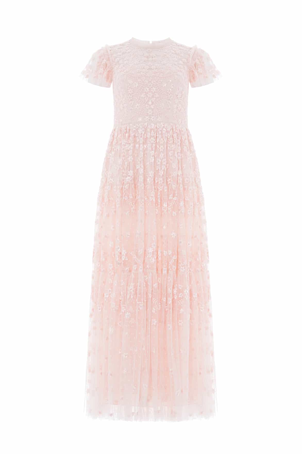 Clover Short Sleeve Ankle Gown