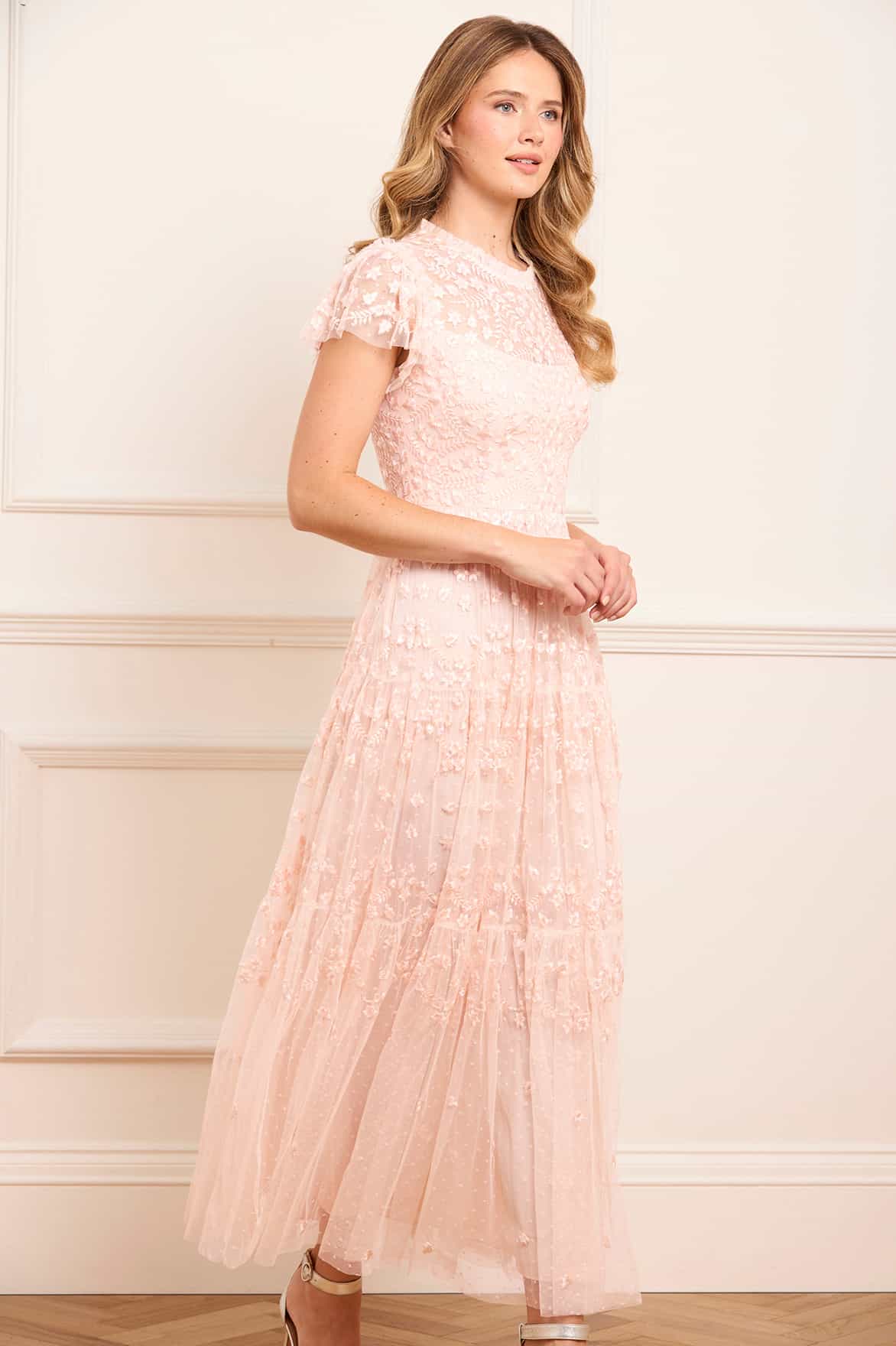 Clover Short Sleeve Ankle Gown