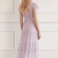 Clover Short Sleeve Ankle Gown
