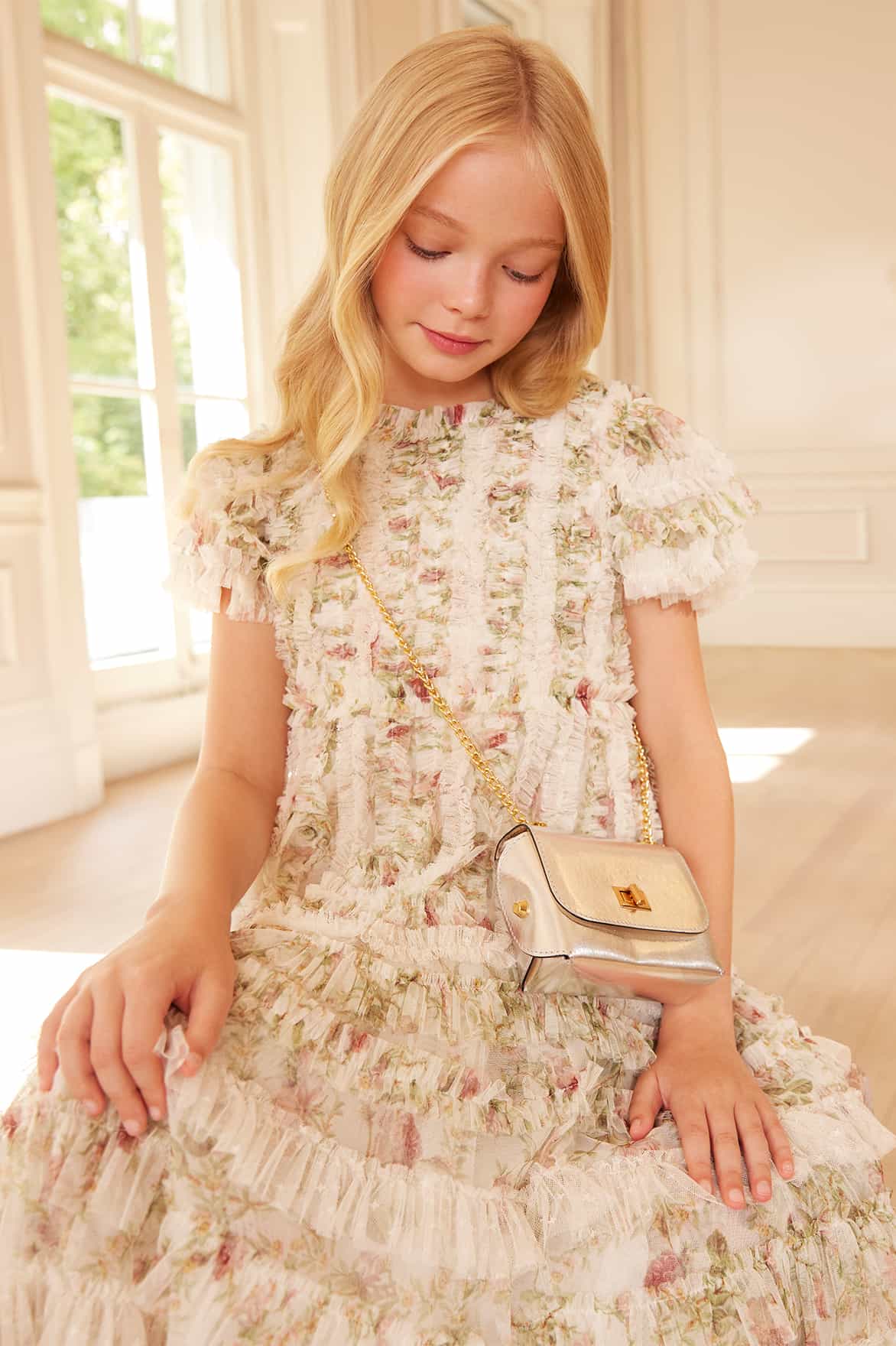 Colette's La Vie En Rose Short Sleeve Kids Dress