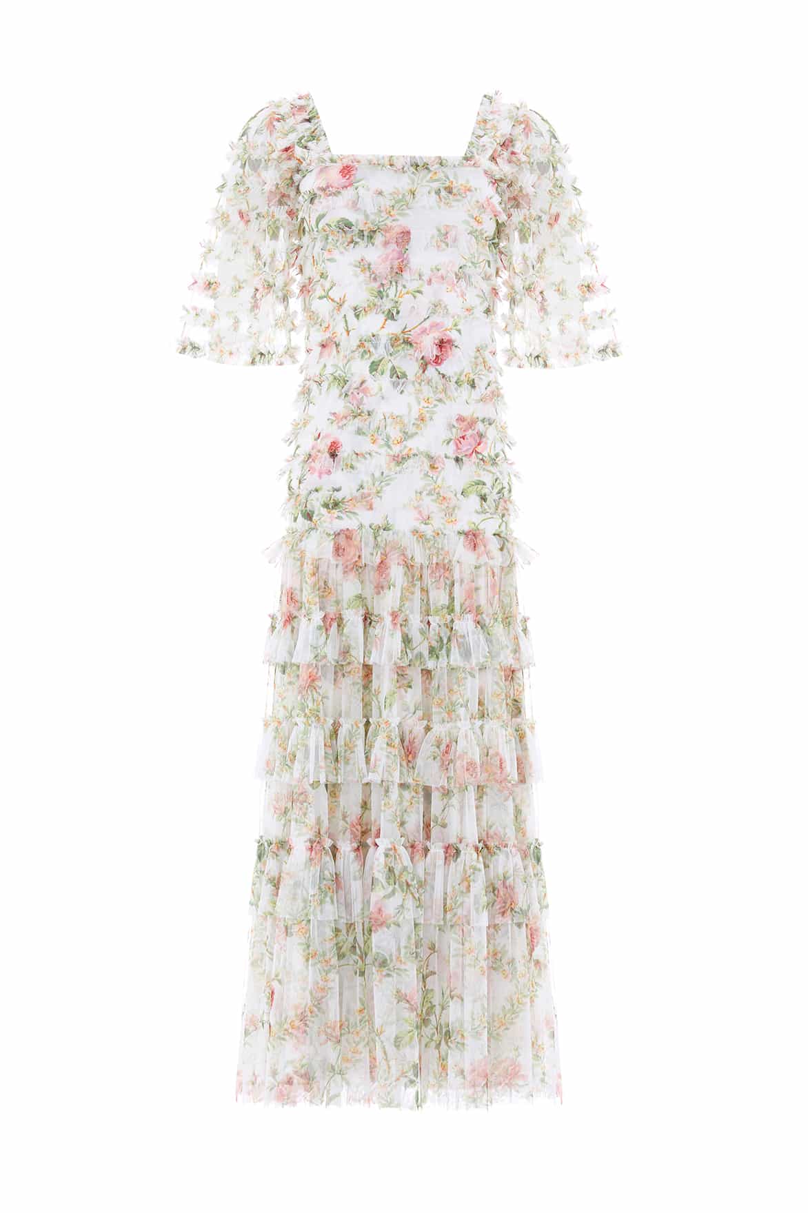 Colette's Rose Short Sleeve Ankle Gown