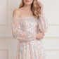 Confetti Gloss Off-Shoulder Ballerina Dress