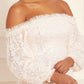Confetti Gloss Off-Shoulder Gown