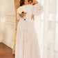 Confetti Gloss Off-Shoulder Gown