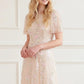 Confetti Round Neck Ankle Gown