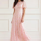 Confetti Round Neck Ankle Gown