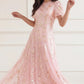Confetti Round Neck Ankle Gown