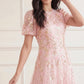 Confetti Round Neck Ankle Gown