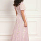 Confetti Round Neck Ankle Gown