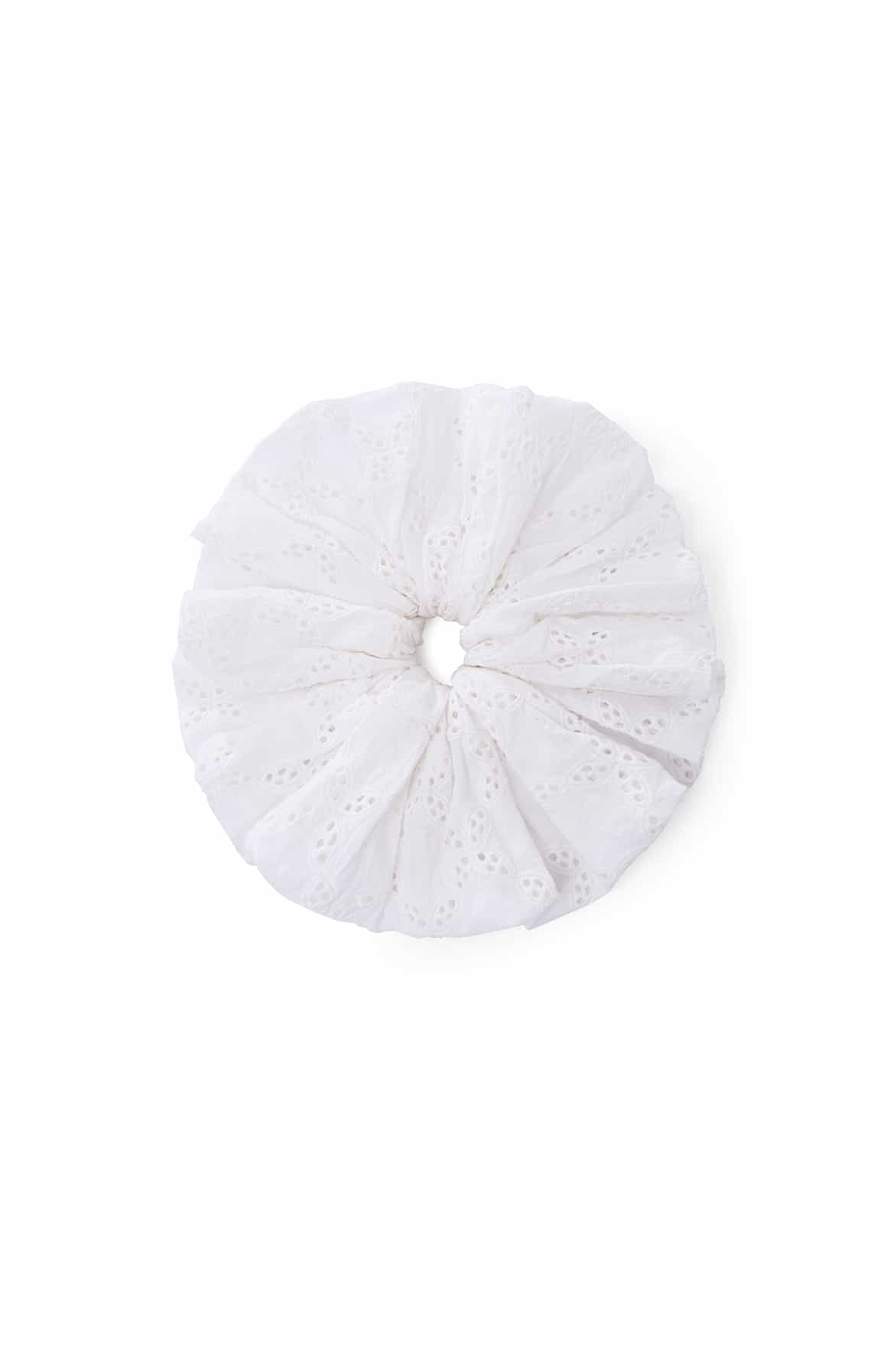 Cotton Broderie Scrunchie