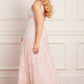 Cressida Embroidery Scoop Neck Ballerina Dress