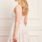 Cressida Embroidery Scoop Neck Micro Mini Dress