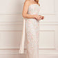 Cressida Embroidery Strapless Ankle Gown
