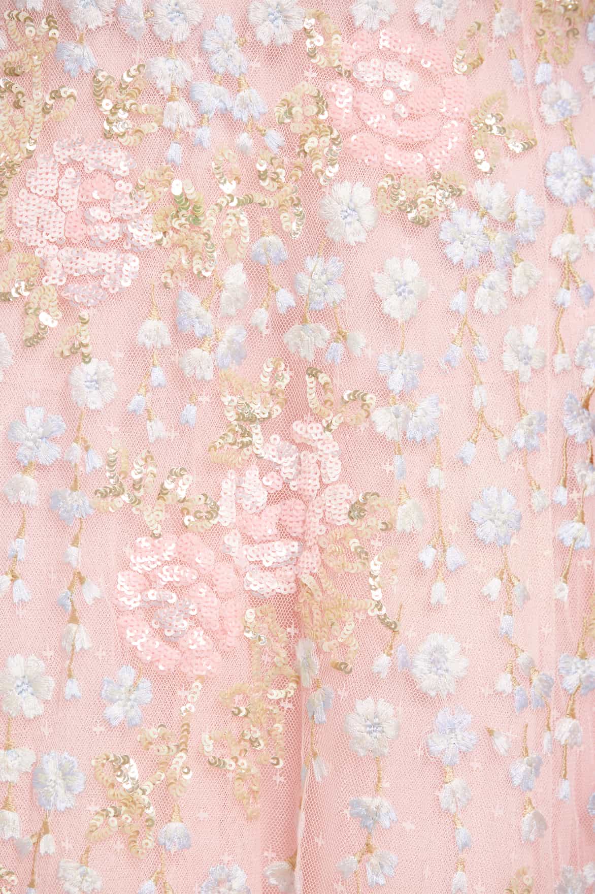 Cressida Floral Cape Ankle Gown