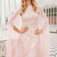 Cressida Floral Cape Ankle Gown