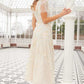 Cressida Floral Short Sleeve Ankle Gown