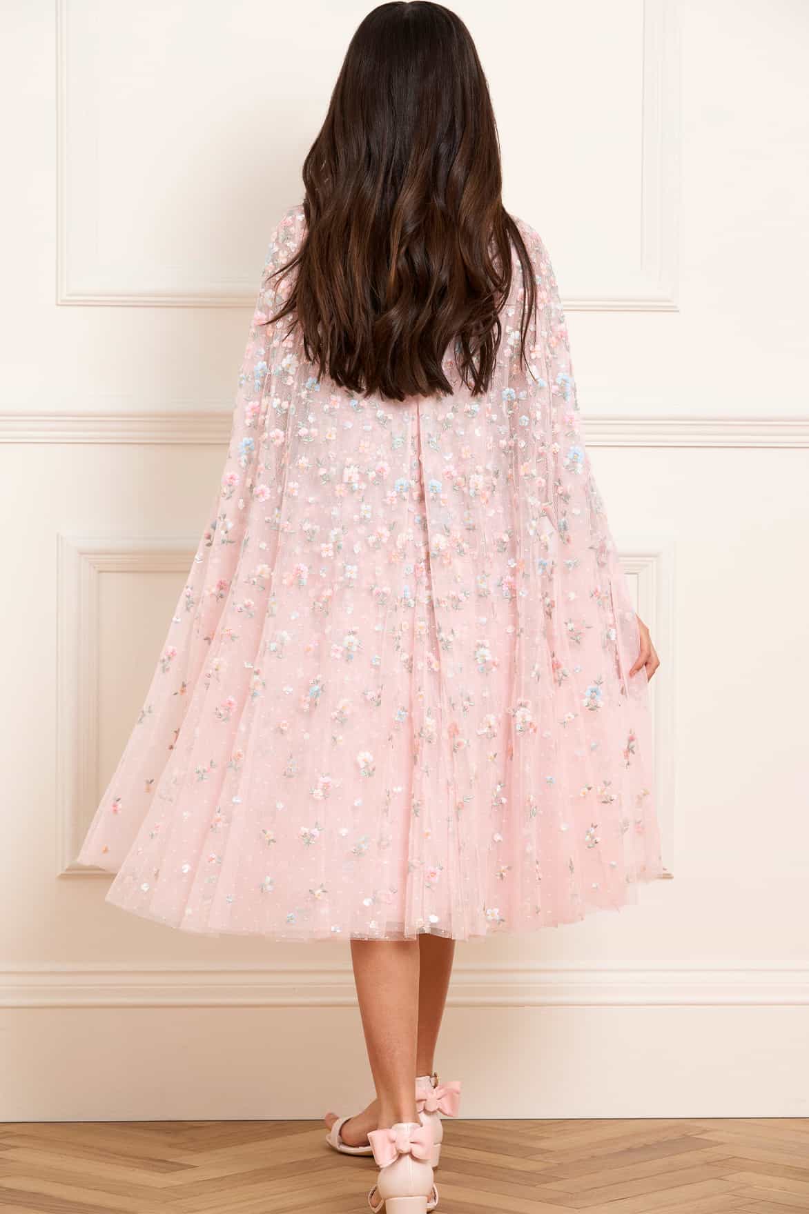 Dahlia Ditsy Cape Kids Dress