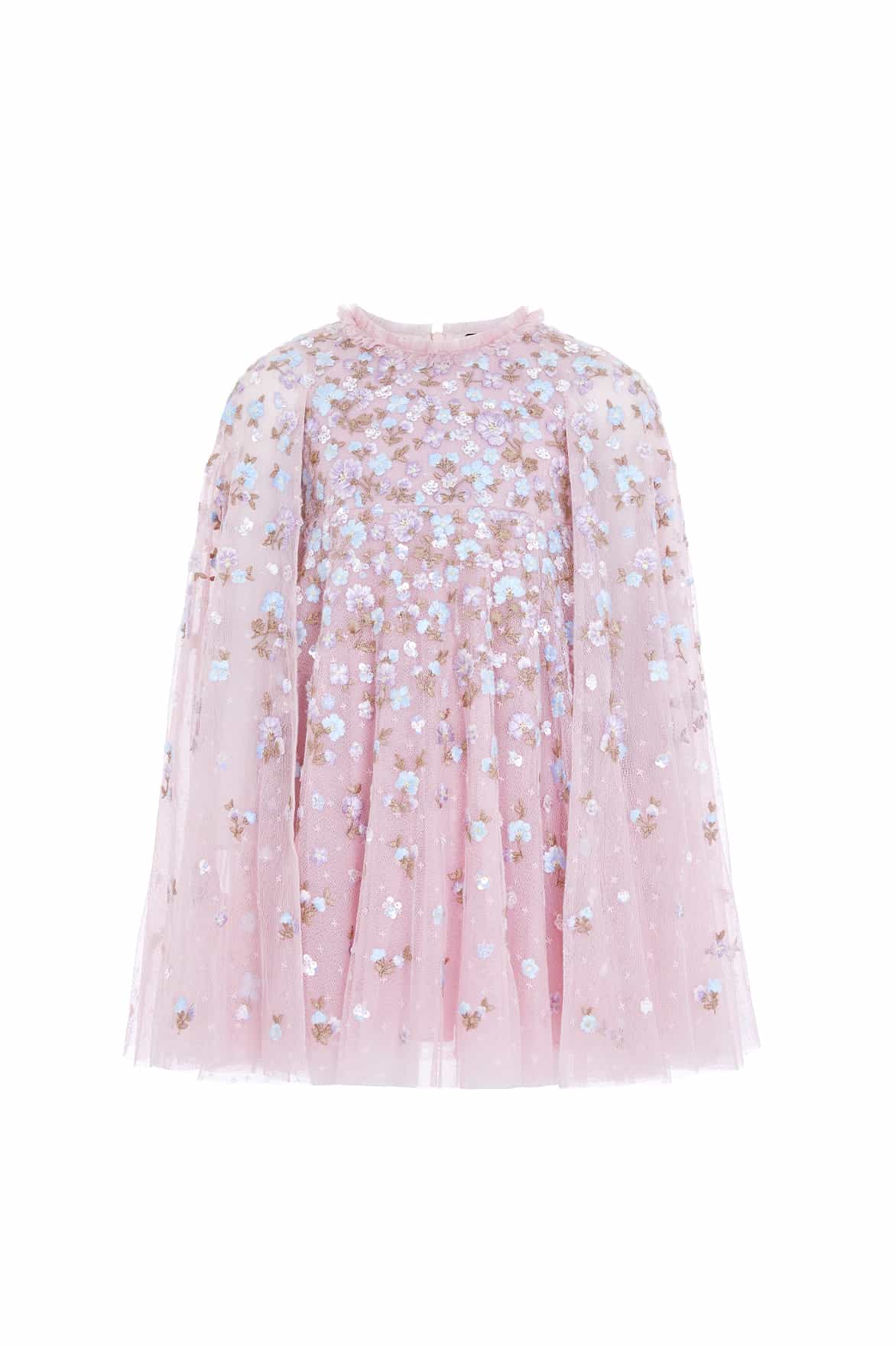 Dahlia Ditsy Cape Kids Dress