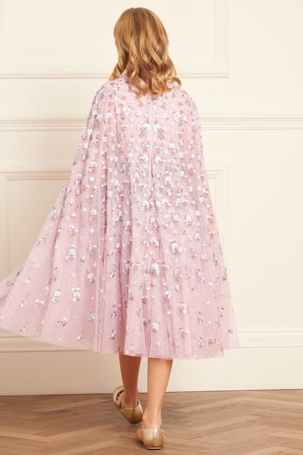 Dahlia Ditsy Cape Kids Dress