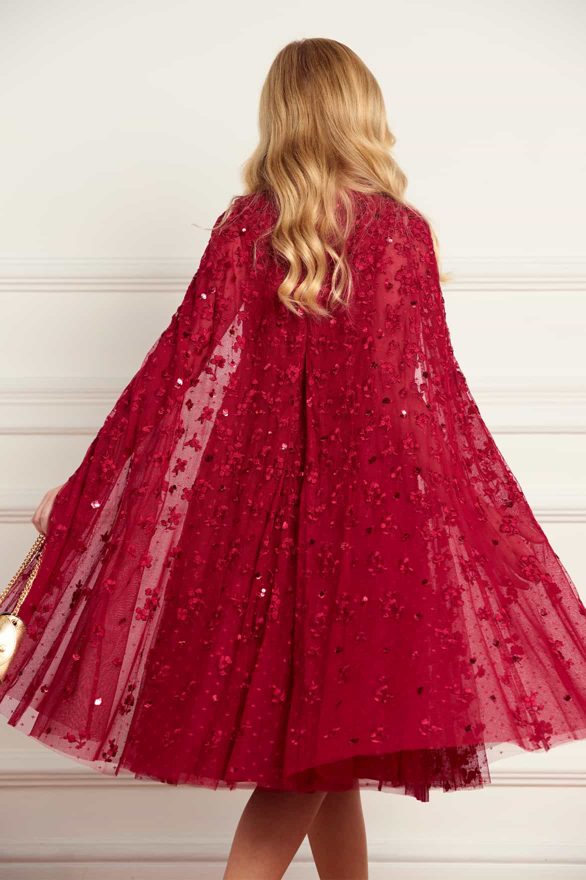 Dahlia Ditsy Cape Kids Dress