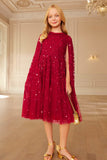 Dahlia Ditsy Cape Kids Dress