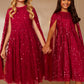 Dahlia Ditsy Cape Kids Dress