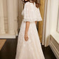 Dahlia Ditsy Short Cape Ankle Gown