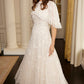 Dahlia Ditsy Short Cape Ankle Gown