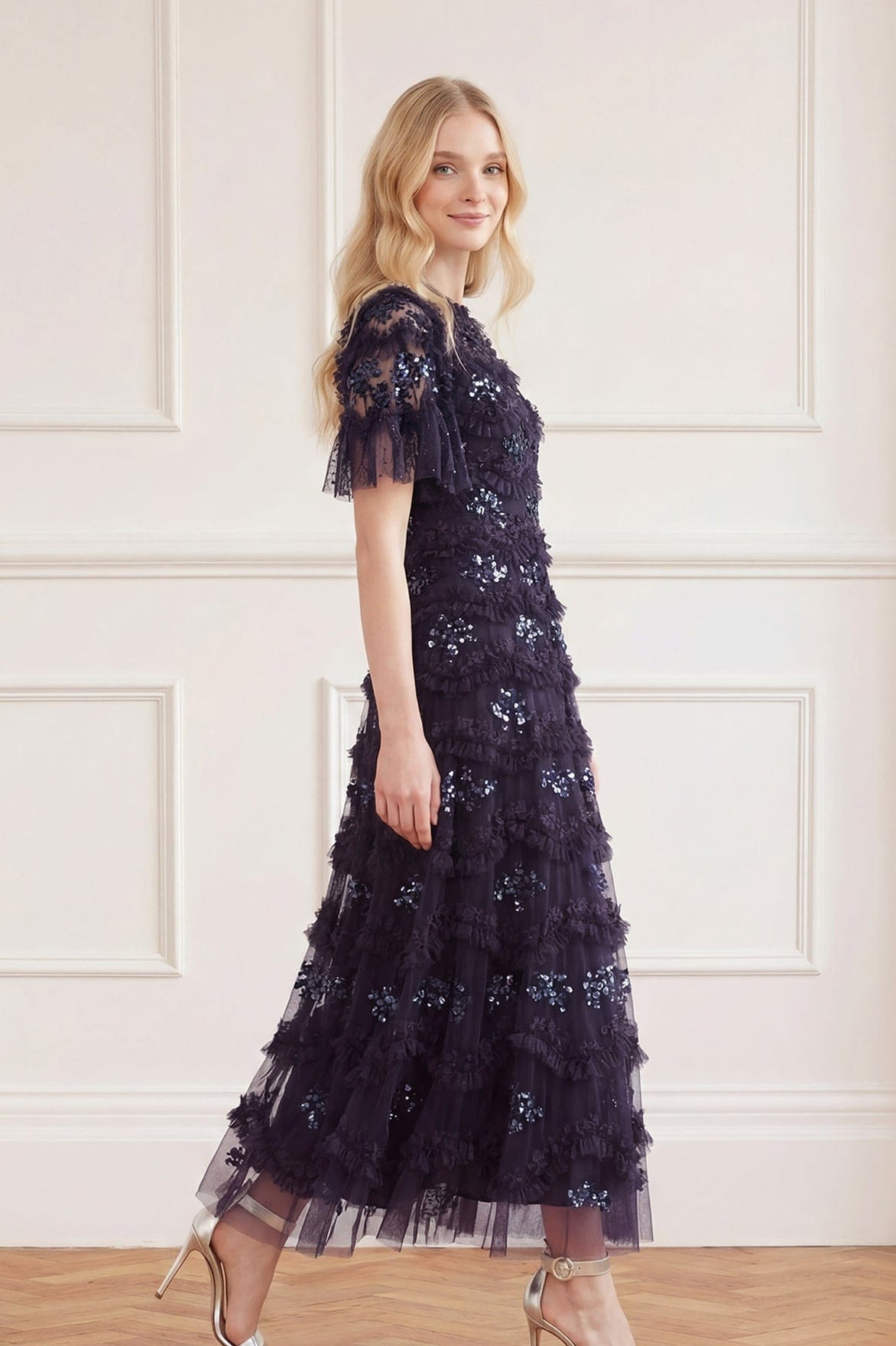 Daisy Wave Ankle Gown
