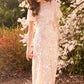 Dancing Ribbon Puff Sleeve Gown