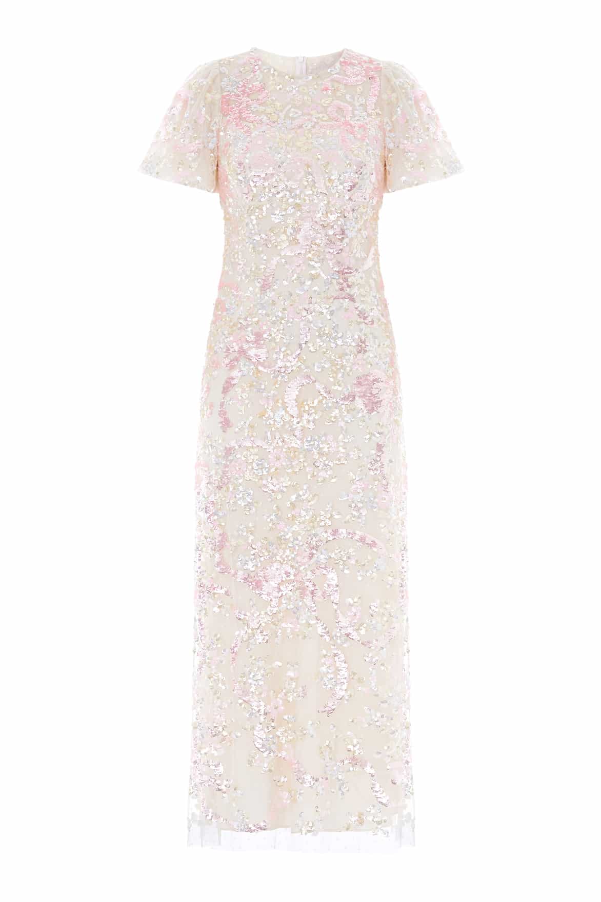Dancing Ribbon Puff Sleeve Gown