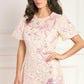 Dancing Ribbon Puff Sleeve Gown