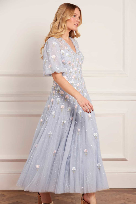 Dandelion Ditsy Ankle Gown