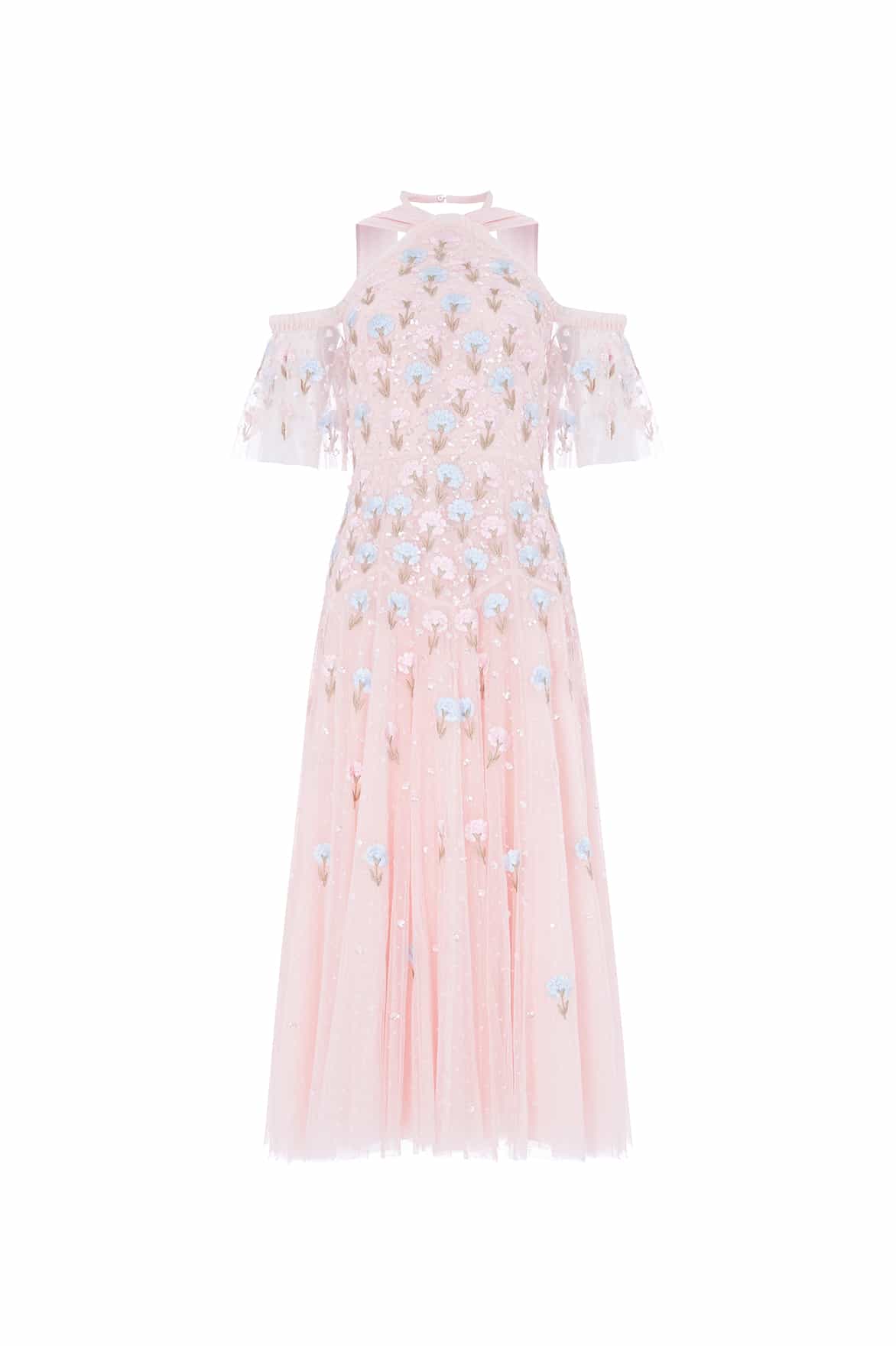 Dandelion Ditsy Halter-Neck Ballerina Dress