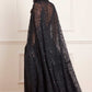 Dappled Sequin Hooded Long Cape